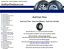 Tablet Screenshot of golfcarttirestore.com